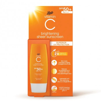 Boots Vitamin C Осветляющий солнцезащитный крем с витамином С Spf50+ Pa++++