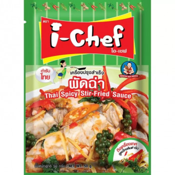 Тайский острый соус для жарки I-Chef 50 гр / I-Chef Thai Spicy Stir-Fry Sauce 50g, price per piece.