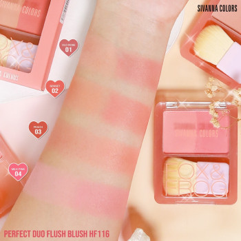 SIVANNA PERFECT DUO FLUSH BLUSH (HF116) : Sivanna Perfect Duo Flush Blush x 1 шт. abcmall