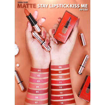 SIVANNA MATTE STAY LIPSTICK KISS ME (HF688) : SIVANNA MATTE STAY LIPSTICK KISS ME x 1 pc abcmall