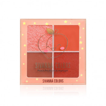 SIVANNA PEACH PRO BLUSH & HIGHTLIGHT (HF6045) : Sivanna Peach Pro Blush and Highlight Blush на щеках x 1 шт.