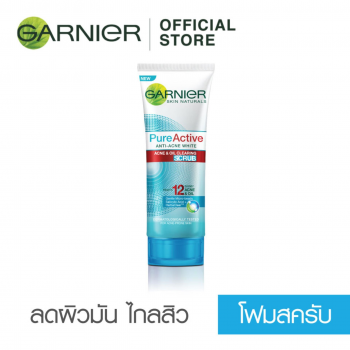 GARNIER PURE ACTIVE БЕЛЫЙ СКРАБ ДЛЯ ОЧИЩЕНИЯ АКНЕ И МАСЛА АНТИ-АКНЕ 100 мл.