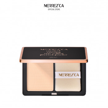MERREZ'CA Прекрасная прессованная пудра для фиксации кожи SPF50 PA+++ Текстура гладкая и тонкая, обеспечивает естественное покрытие.