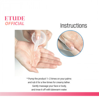 Etude House Soon Jung Panthensoside Top toToe Wash Etude House — очищающее средство для лица и тела для чувствительной кожи.