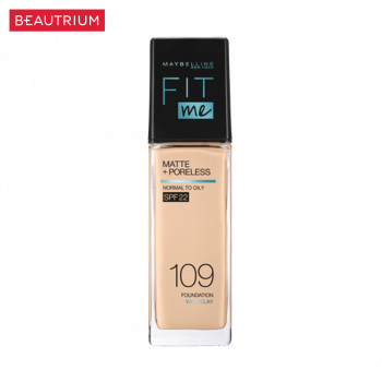 MAYBELLINE NEW YORK Fit Me Matte+Poreless Foundation Нормальная и жирная тональная основа SPF22 30 мл BEAUTRIUM Beautrium Maybelline New York