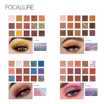 Палитра теней для век FOCALLURE Go Travel 15 цветов Matte Shimmer