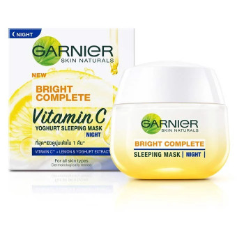 GARNIER Light Complete White Speed ​​Night Yogurt Sleeping Mask Cream Mask 50 мл BEAUTRIUM Beautrium Garnier