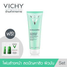 Vichy Vichy Normaderm Foam Очищающая пенка для жирной кожи, расширенные поры, 125мл 