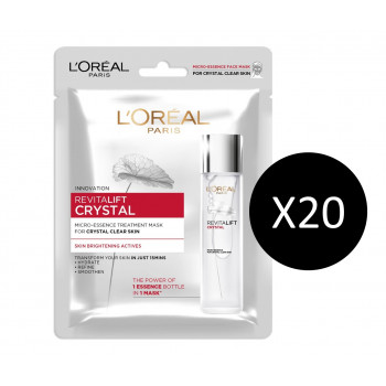 L'OREAL PARIS REVITALIFT CRYSTAL ЛЕЧАЩАЯ МАСКА С МИКРОЭССЕНЦИЕЙ (20 шт.)