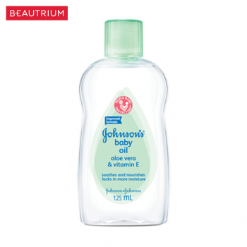 JOHNSON Baby Oil Aloe Vera And Vitamin E 125ml - Крем для тела Johnson's Baby Oil Aloe Vera & Vitamin E 125ml - BEAUTRIUM BEAUTRIUM