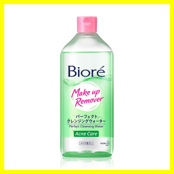 Biore Cleansing Salt Water для уменьшения причины акне Biore Makeup Remover Perfect Cleansing Water Acne Care 400 мл