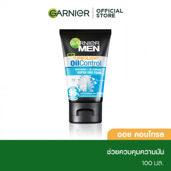 Garnier Men Turbolight White + Oil Control Icy Duo Foam 100 мл._GARNIER MEN TURBOLIGHTWHITE + OILCONTROL ICY DUO FOAM 100 мл.(Garnier Очищающая пенка,Пенка)