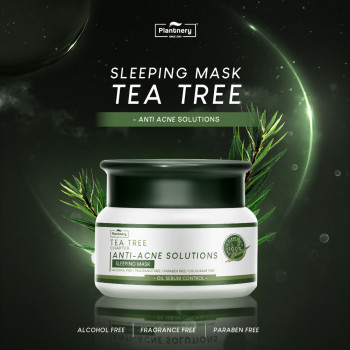Маска для сна Plantnery Tea Tree Sleeping Mask 50 г ночная маска для сна Формула помогает уменьшить прыщи.Чайное дерево сушит прыщи за ночь. Способствует предотвращению новых высыпаний акне.