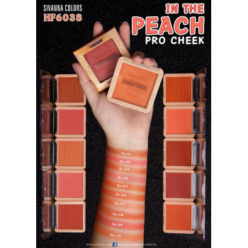 SIVANNA IN THE PEACH PRO CHEEK (HF6038): румяна Sivanna в персиковом цвете x 1 шт. abcmall