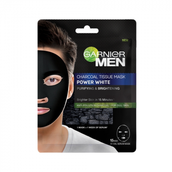 GARNIER Men Charcoal Tissue Mask Power White Sheet Mask 28g