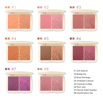 FOCALLURE Face Makeup Bronzer Palette Natural Color Pigmentation Matte Blush Powder