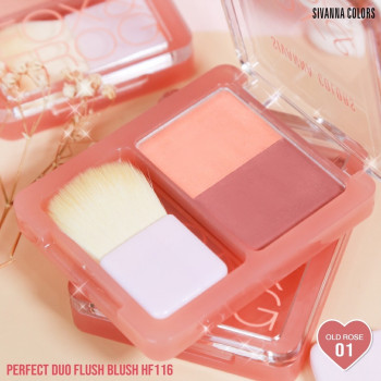 SIVANNA PERFECT DUO FLUSH BLUSH (HF116) : Sivanna Perfect Duo Flush Blush x 1 шт. abcmall