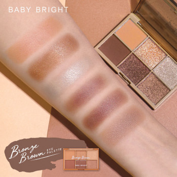 Палитра для глаз 6 оттенков Baby Bright Baby Bright Eye Palette 4.2г Бронзовый Коричневый