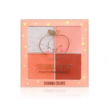 SIVANNA PEACH PRO BLUSH & HIGHTLIGHT (HF6045) : Sivanna Peach Pro Blush and Highlight Blush на щеках x 1 шт.