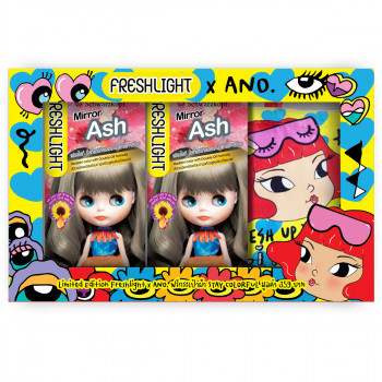 [Value Box Set] Крем-краска для волос Schwarzkopf Freshlight Milky Color MIRROR ASH 2 коробки светло-серо-коричневого цвета
