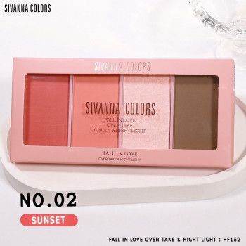 SIVANNA FALL IN LOVE OVER TAKE & HIGHT LIGHT (HF162): SIVANNA Fall in Love Over Tech Blush & Highlight x 1 шт.