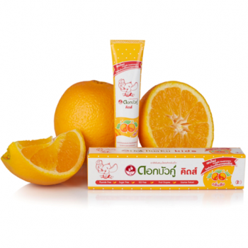 Детская зубная паста 3-6 лет, Twin Lotus Kids Herbal toothpaste - ORANGE.