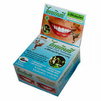 Зубная паста концентрированная отбеливающая с травами и гвоздикой Thai Kinaree 25 гр / Thai Kinaree herbal clove Toothpaste 25 gr