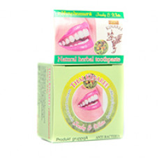 Зубная паста концентрированная отбеливающая с мятой и гвоздикой Thai Kinaree 25 гр / Thai Kinaree herbal clove mint Toothpaste 25 gr
