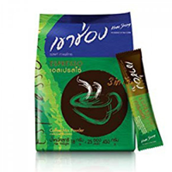 Растворимый кофе "Эспрессо" Khao Shong 25 шт по 18 гр / Khao Shong Espresso 3in1 25 sachets*18 g