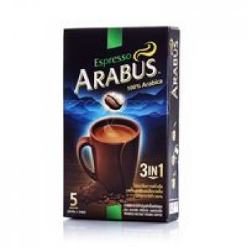 Натуральный растворимый кофе Arabus Espresso "3 в 1" 100 грамм (5 пакетиков)/Arabus Coffee 3 in 1 Espresso 100 gr 5 sashets