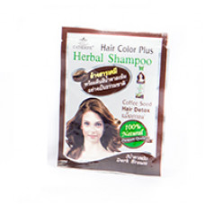 Травяной оттеночный шампунь "Темный шатен" с экстрактом кофейных зерен от Catherine 10 gr / Catherine Herbal Shampoo Hair Color Plus Coffee Seed (Dark Brown) 10 gr
