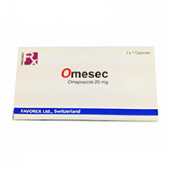 Противоязвенный продукт Omesec 14 капсул / Omesec 14 capsules