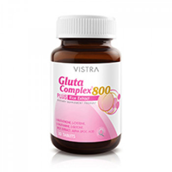 Глутамин Комплекс с глутатионом и экстрактом риса Vistra 800 мг 30 таблеток