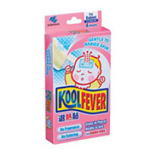 Пластыри охлаждающие для детей 0-2 лет KoolFever 4шт / KoolFever For Babies (pink pack) 4pcs