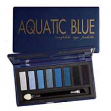 Палетка теней Aquatic Blue с маслами авокадо и макадамии от Mistine / Mistine Aquatic Blue Complete Eye Palette