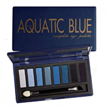 Палетка теней Aquatic Blue с маслами авокадо и макадамии от Mistine / Mistine Aquatic Blue Complete Eye Palette