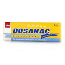 Гель-анальгетик с диклофенаком Dosanac от Siam Pharmaceutical 25 гр / Siam Pharmaceutical Dosanac diclofenac emulsion gel 25g