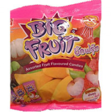 Ассорти фруктовых жевательных конфет Big Fruit от Mitmai 150 гр / Mitmai Big Fruit Candy 150gr