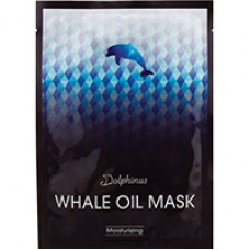 Тканевая увлажняюще-восстанавливающая интенсивная маска с китовым жиром от Dolphinus 25 гр Южная Корея / Dolphinus Whale oil facial mousturzing mask 25 g