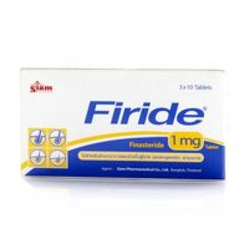 Таблетки против облысения Firide 1mg  Siam Pharmaceutical 30 таб / Siam Pharmaceutical Firide finarteride 1mg 30 tabs