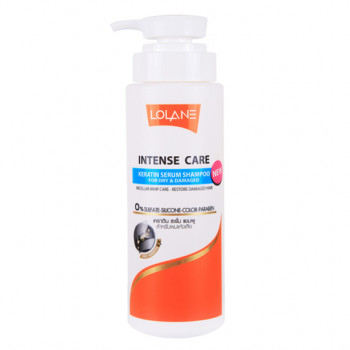 Шампунь для поврежденных волос Lolane Intense Care Keratin Serum 400 мл.