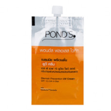 Осветляющий солнцезащитный крем для лица PONDS 7.5 гр /PONDS Flawless White Blemish Prevention UV Cream SPF 15 PA ++ 7.5 gr