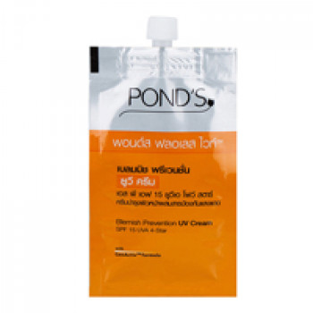Осветляющий солнцезащитный крем для лица PONDS 7.5 гр /PONDS Flawless White Blemish Prevention UV Cream SPF 15 PA ++ 7.5 gr
