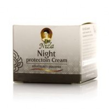 Плацентарный ночной восстанавливающе-омолаживающий крем для лица от Niza 5 гр / Niza night protection cream 5 gr