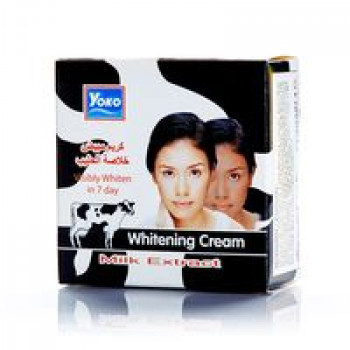 Отбеливающий крем Yoko с молоком 4 гр/Yoko Whitening Cream Milk Extract 4 g