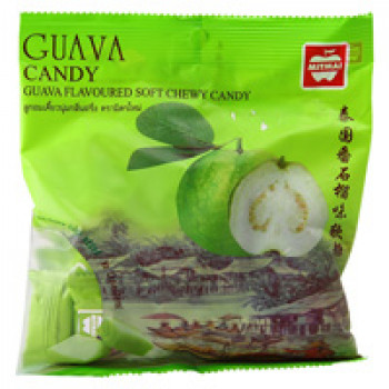 Жевательные тайские конфеты c соком гуавы 110 гр /MitMai Guava soft chewy candy 110 gr