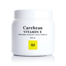 Крем для тела с витамином Е и маслом абрикосовых косточек "Классический" Carebeau 500 мл / Carebeau Body Cream Vitamin E yellow 500ml