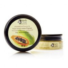 Крем-скраб для лица осветляющий с папайей от Herb Care 60 гр / Herb Care Papaya Face Scrub Cream 60g