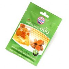 Сухой скраб для лица с куркумой и медом от Nual Anong 15 гр / Nual Anong Whitening Herbal Facial Scrub Honey and Turmeric 15g