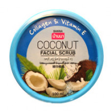 Фруктовый скраб для лица Banna Кокос 100 грамм / Banna facial scrub Coconut 100 gr
